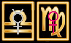 The Mercury/Venus Mutual Reception: Mercury will be in Libra; Venus in Virgo.