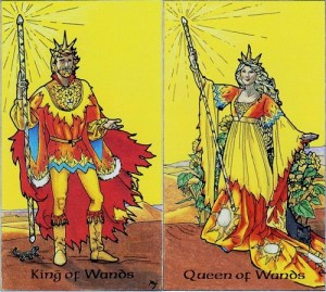 From the Robin Wood Tarot. Doesn't our King just look like he's extending an arm to his lady and asking her to tango? Grab that hand - it's time to dance!